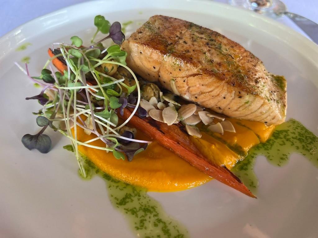 Restaurant meal at Sandals Regency La Toc, Saint Lucia